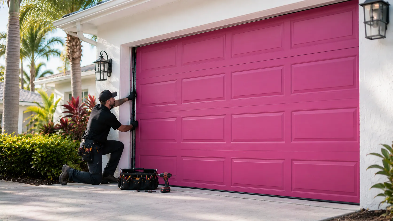 Tell us what’s wrong - San Marcos garage door service