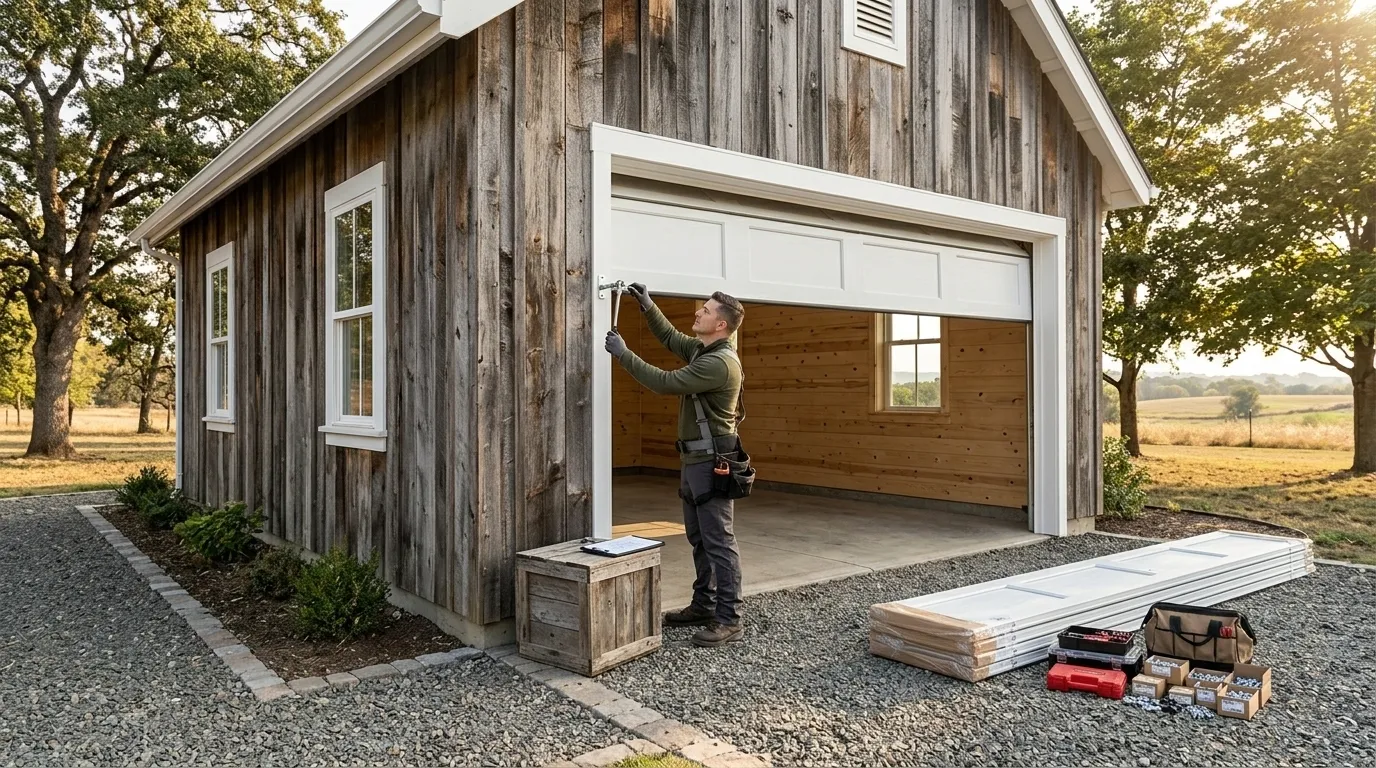 Commercial roll-up garage door
