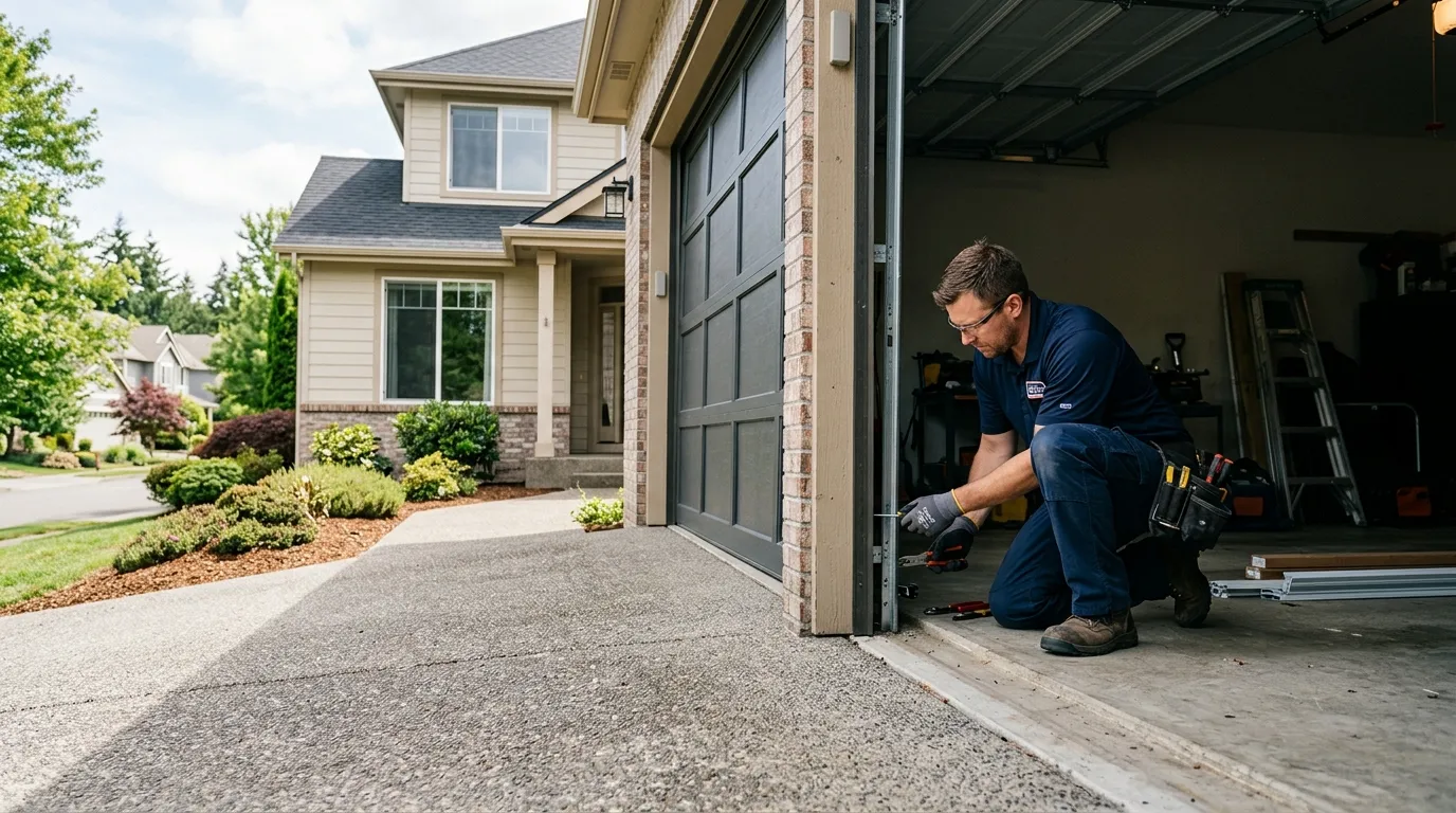 Commercial roll-up garage door