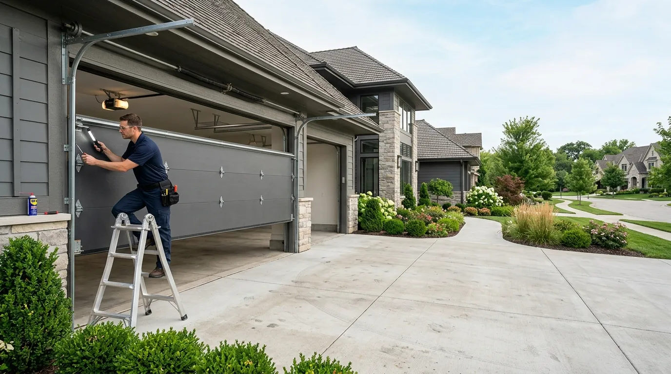 Carriage house garage door