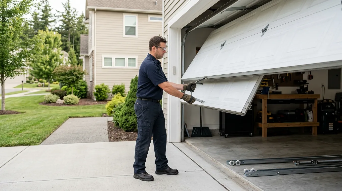 Repaired & tested - San Marcos garage door service