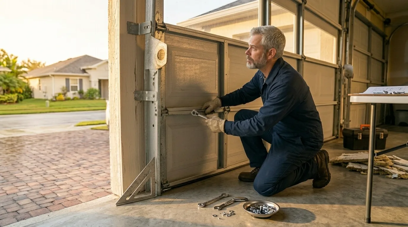 Repaired & tested - San Marcos garage door service