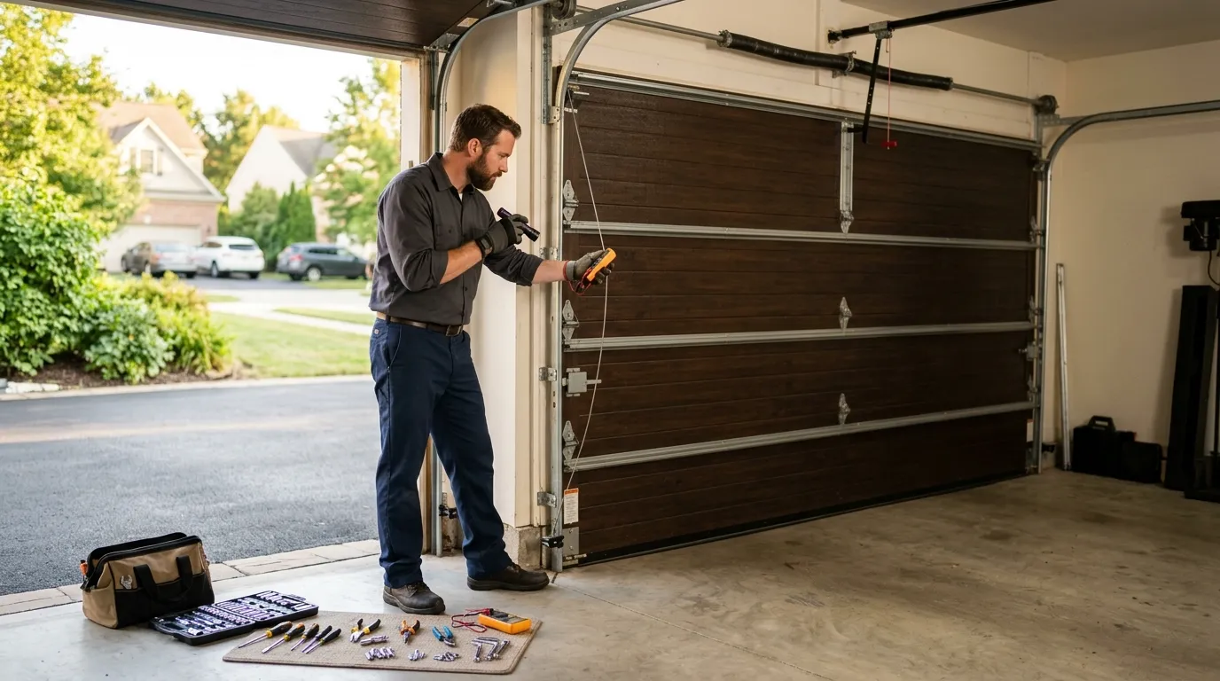 Repaired & tested - San Marcos garage door service