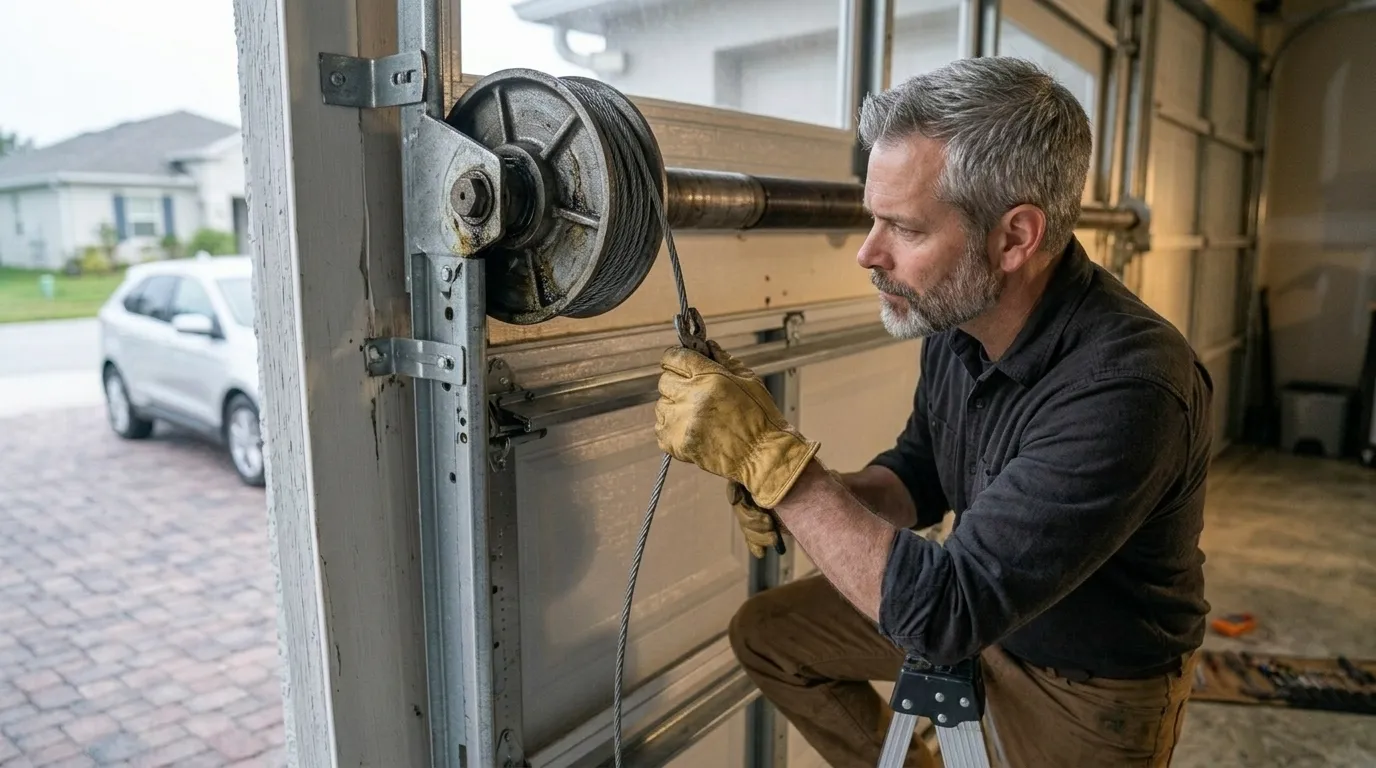 Repaired & tested - San Marcos garage door service