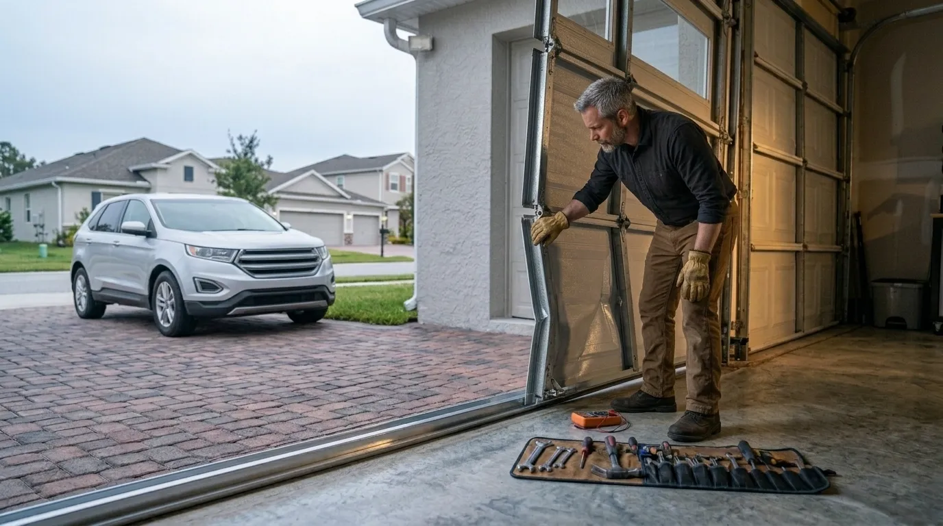 Repaired & tested - San Marcos garage door service