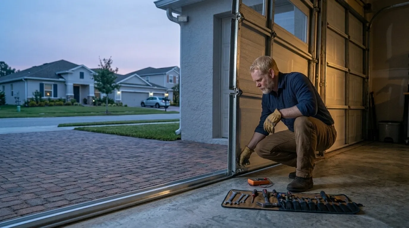 Repaired & tested - San Marcos garage door service