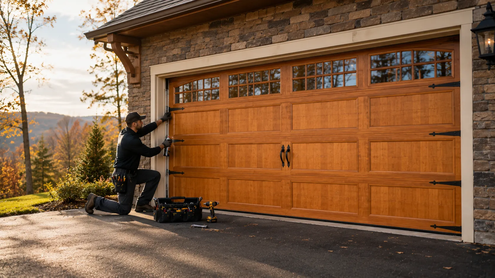 New Garage Door Installation for Wimberley Homes